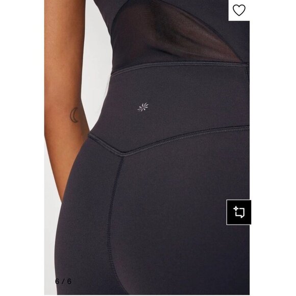 Athleta Salutation Novelty Mesh Bodysuit Size XS Black - Picture 4 of 14